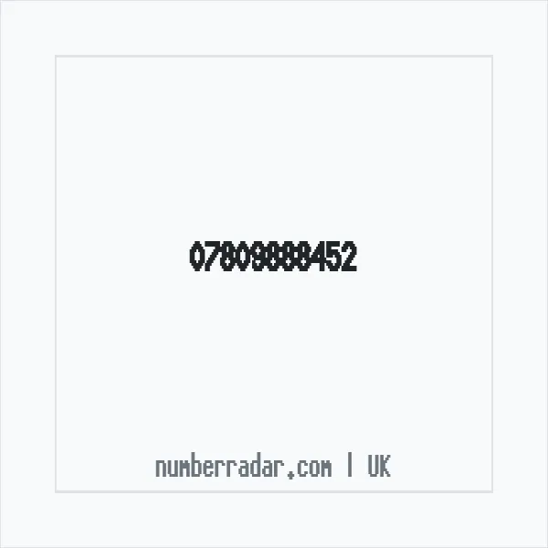 Reverse number check for +44 7809 888452 — who called me?