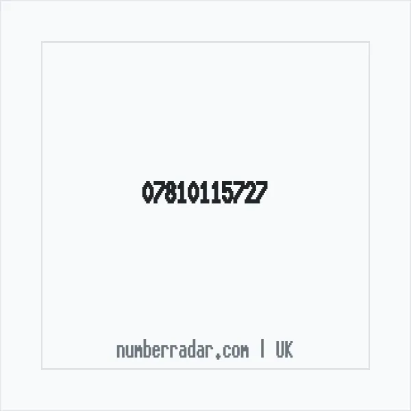 Reverse number check for +44 7810 115727 — who called me?