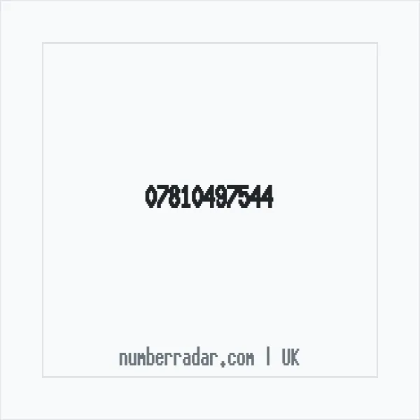 Reverse number check for +44 7810 497544 — who called me?