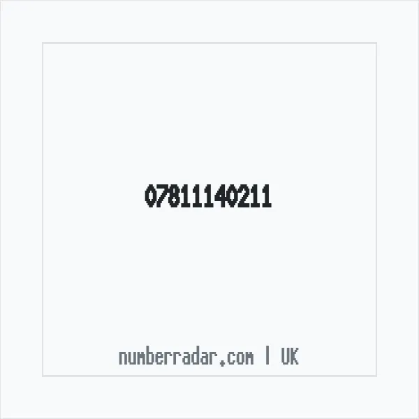 Reverse number check for +44 7811 140211 — who called me?