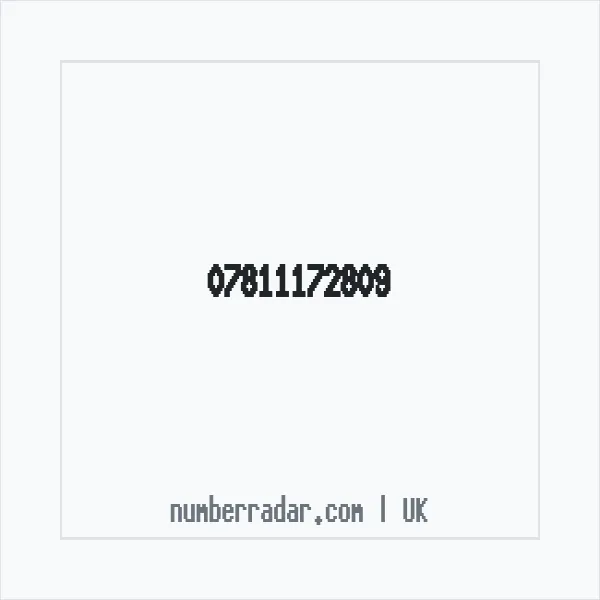 Reverse number check for +44 7811 172809 — who called me?