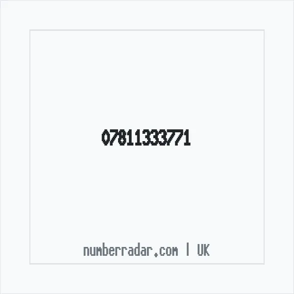 Reverse number check for +44 7811 333771 — who called me?