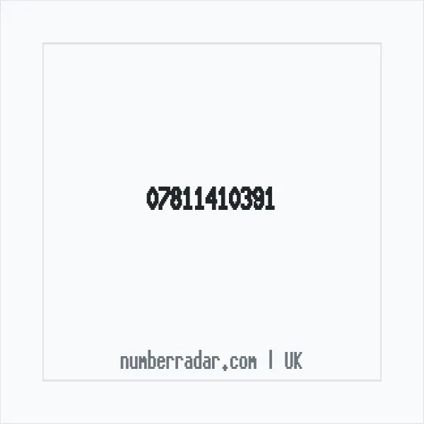Reverse number check for +44 7811 410391 — who called me?