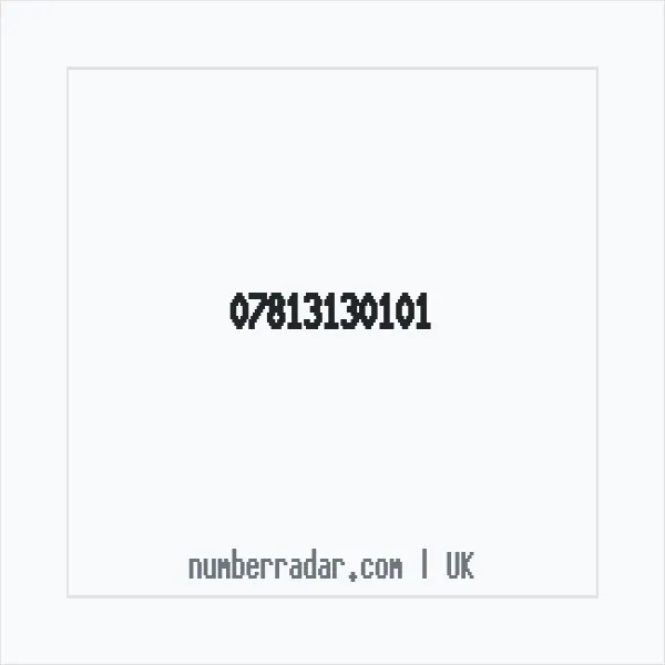 Reverse number check for +44 7813 130101 — who called me?