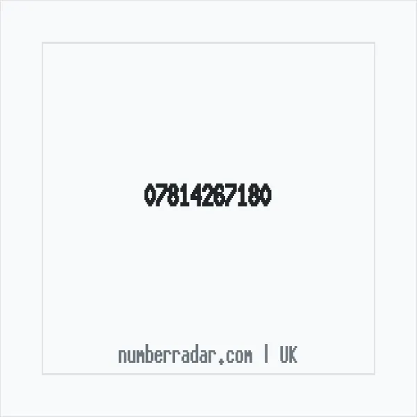 Reverse number check for +44 7814 267180 — who called me?
