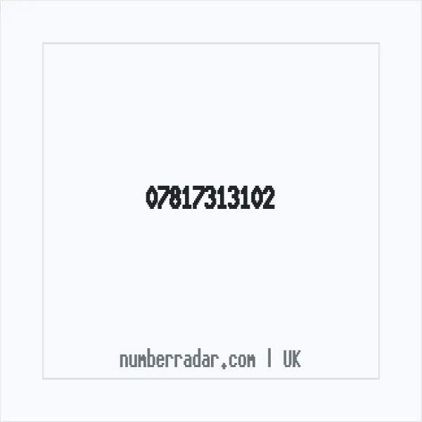 Reverse number check for +44 7817 313102 — who called me?