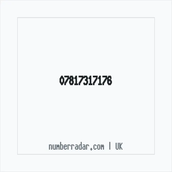 Reverse number check for +44 7817 317176 — who called me?