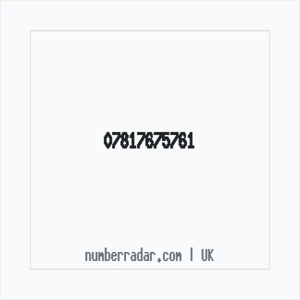 Reverse number check for +44 7817 675761 — who called me?
