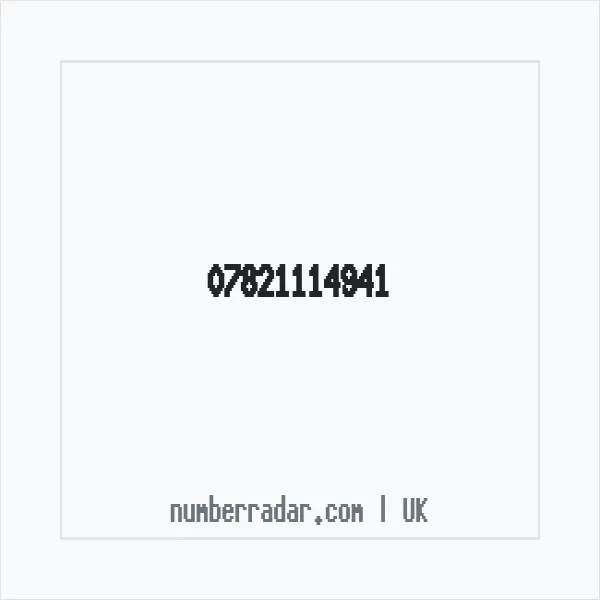 Reverse number check for +44 7821 114941 — who called me?
