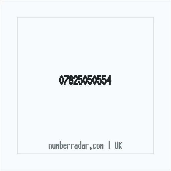 Reverse number check for +44 7825 050554 — who called me?