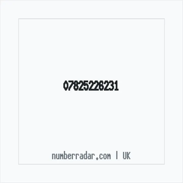 Reverse number check for +44 7825 226231 — who called me?