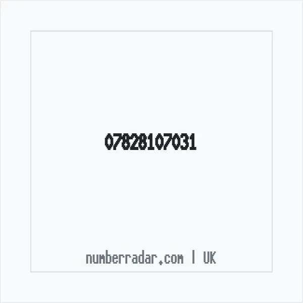 Reverse number check for +44 7828 107031 — who called me?