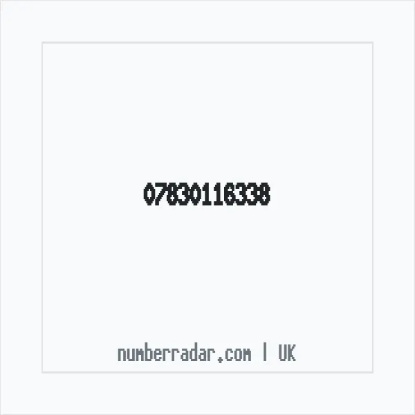 Reverse number check for +44 7830 116338 — who called me?