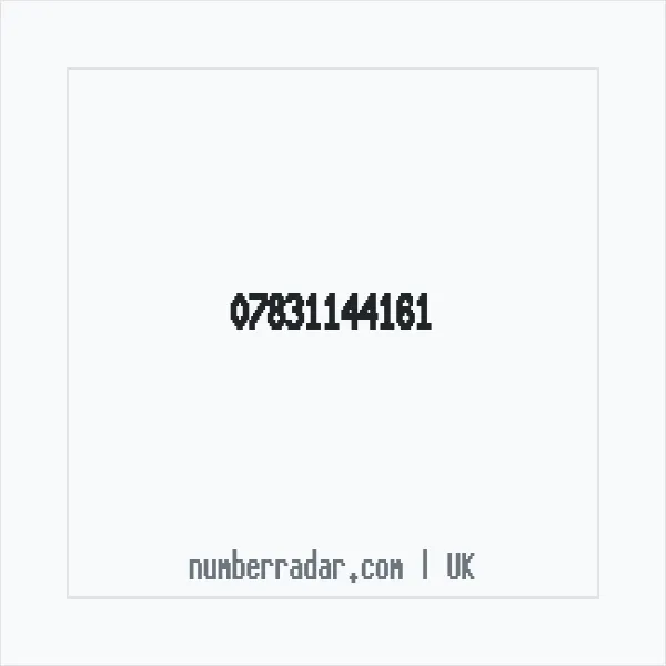 Reverse number check for +44 7831 144161 — who called me?