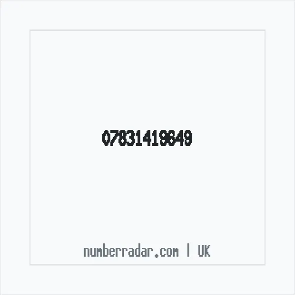 Reverse number check for +44 7831 419649 — who called me?