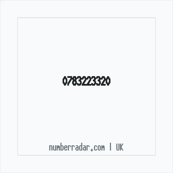 Reverse number check for +44 783223320 — who called me?