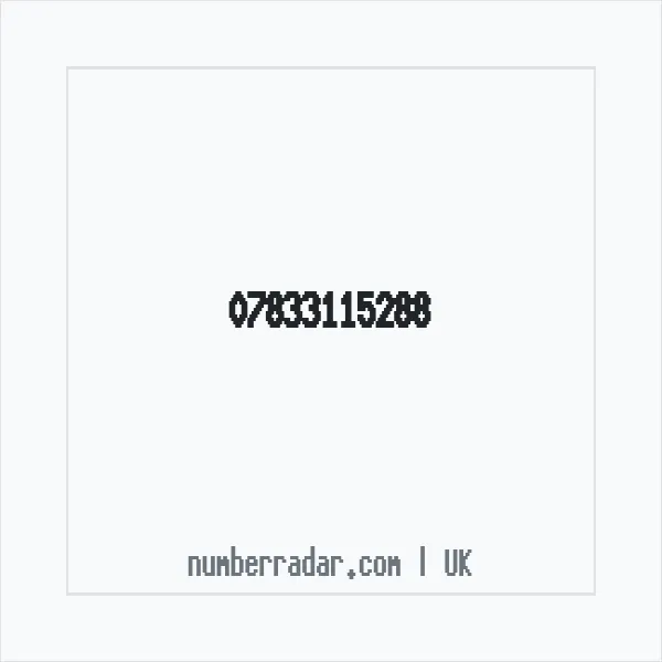 Reverse number check for +44 7833 115288 — who called me?