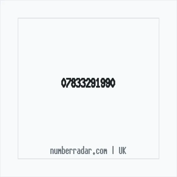 Reverse number check for +44 7833 291990 — who called me?