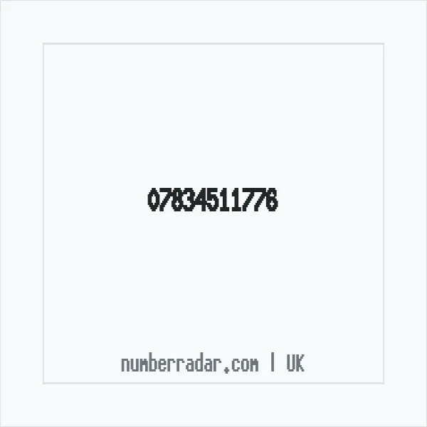 Reverse number check for +44 7834 511776 — who called me?