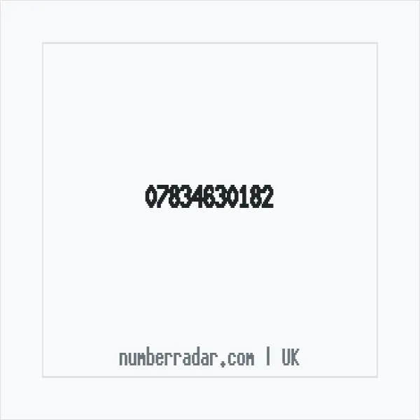 Reverse number check for +44 7834 630182 — who called me?