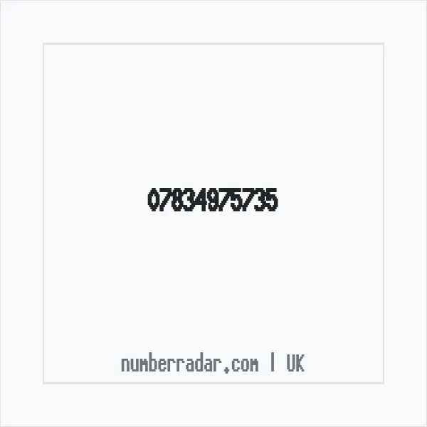 Reverse number check for +44 7834 975735 — who called me?