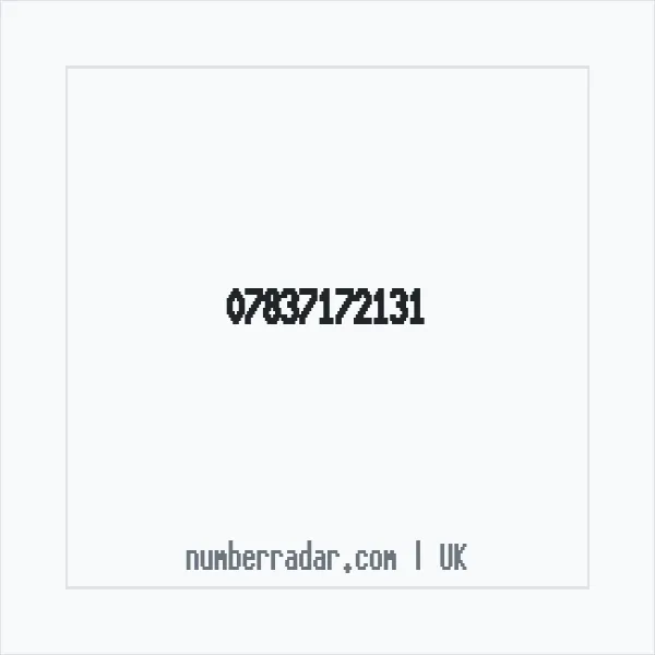 Reverse number check for +44 7837 172131 — who called me?