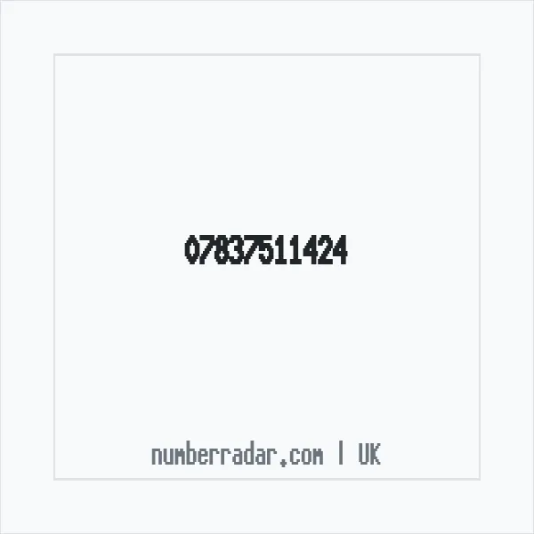 Reverse number check for +44 7837 511424 — who called me?