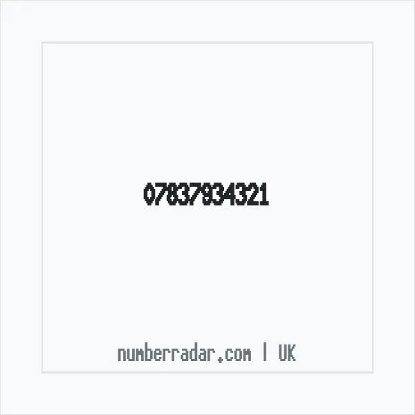 Reverse number check for +44 7837 934321 — who called me?