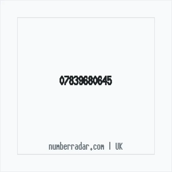 Reverse number check for +44 7839 680645 — who called me?