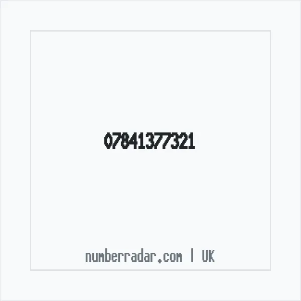 Reverse number check for +44 7841 377321 — who called me?