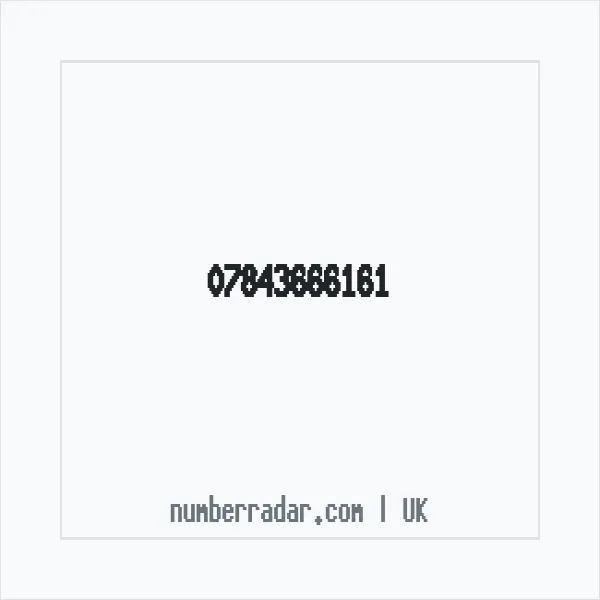 Reverse number check for +44 7843 666161 — who called me?