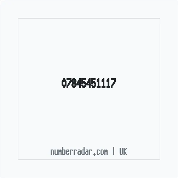 Reverse number check for +44 7845 451117 — who called me?
