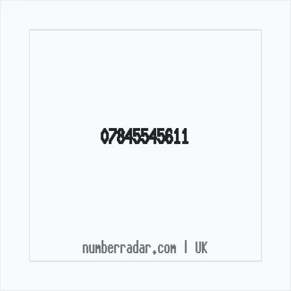 Reverse number check for +44 7845 545611 — who called me?
