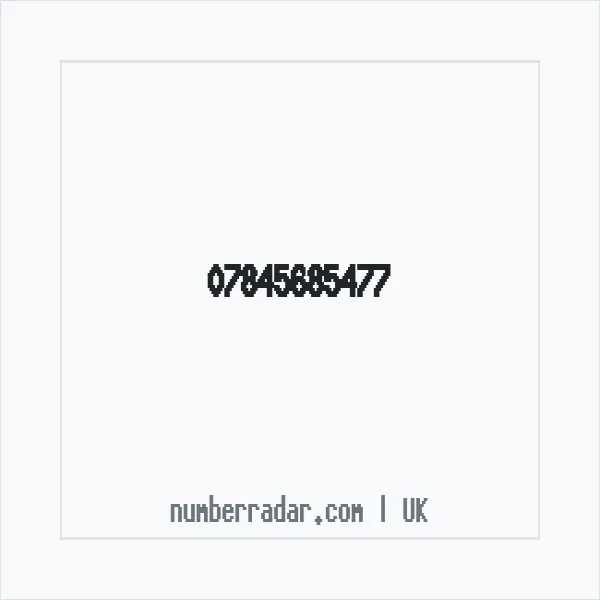 Reverse number check for +44 7845 685477 — who called me?