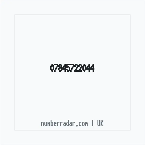 Reverse number check for +44 7845 722044 — who called me?