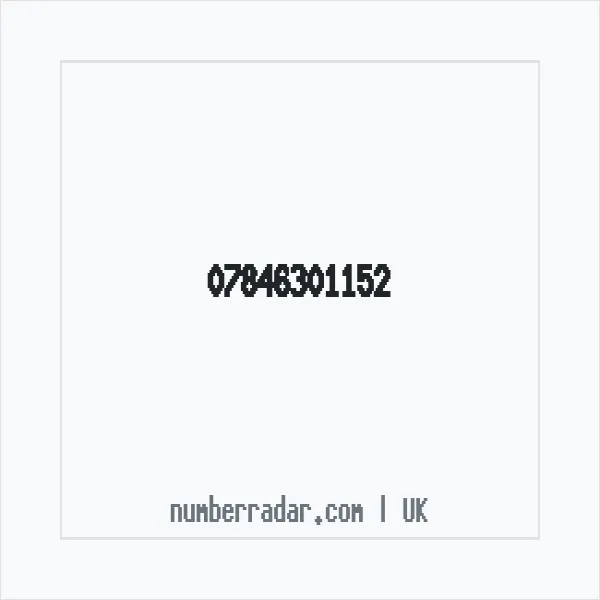 Reverse number check for +44 7846 301152 — who called me?