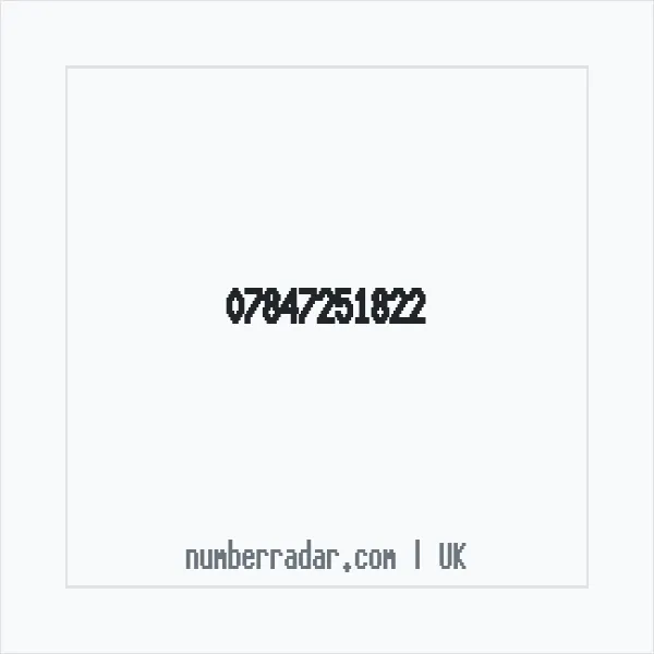 Reverse number check for +44 7847 251822 — who called me?