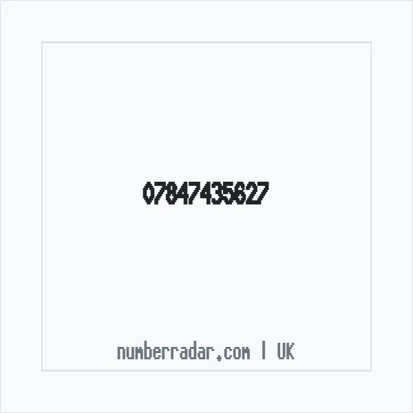 Reverse number check for +44 7847 435627 — who called me?