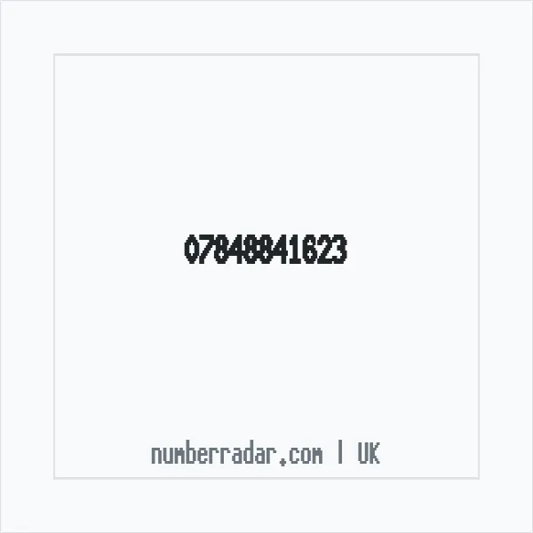 Reverse number check for +44 7848 841623 — who called me?