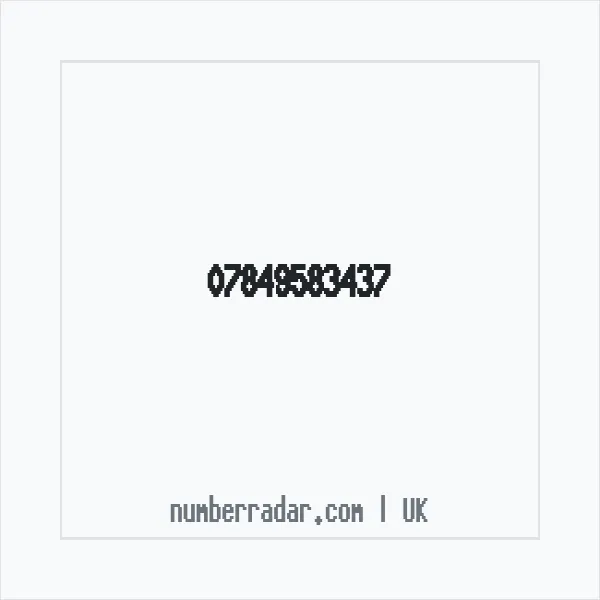 Reverse number check for +44 7849 583437 — who called me?