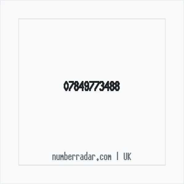 Reverse number check for +44 7849 773488 — who called me?