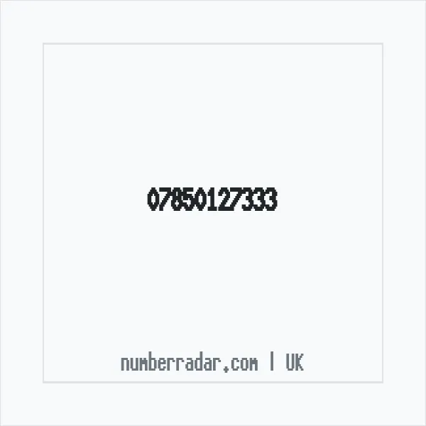 Reverse number check for +44 7850 127333 — who called me?