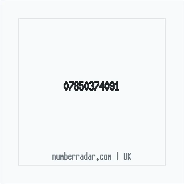Reverse number check for +44 7850 374091 — who called me?