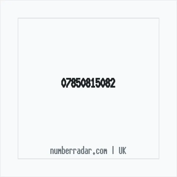 Reverse number check for +44 7850 815082 — who called me?