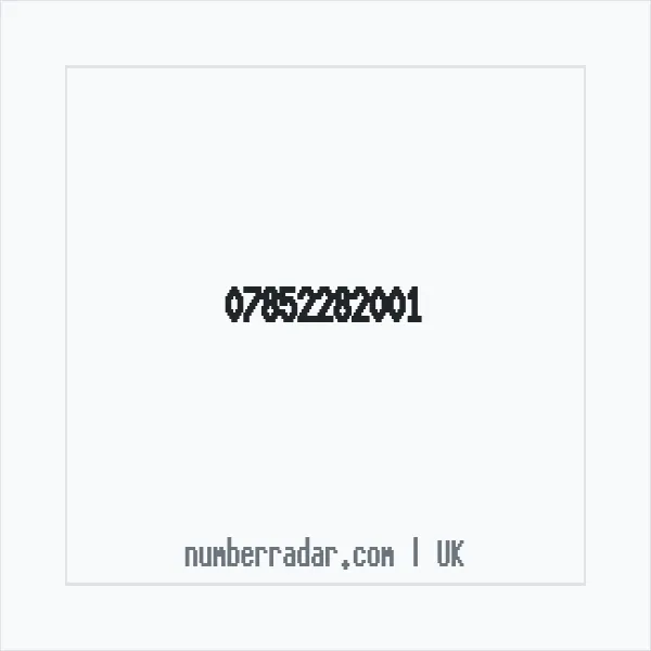 Reverse number check for +44 7852 282001 — who called me?