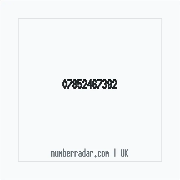 Reverse number check for +44 7852 467392 — who called me?