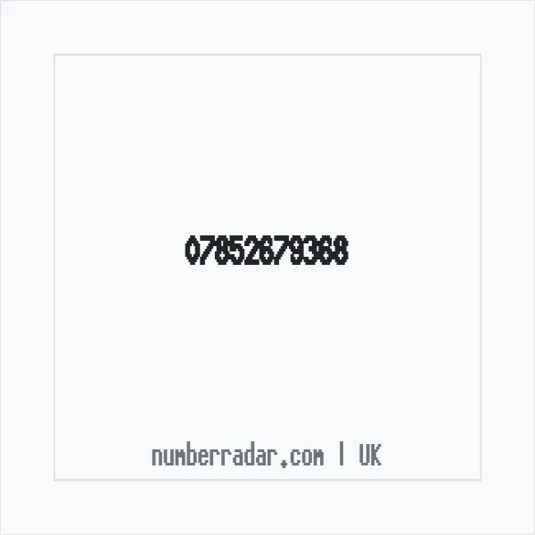 Reverse number check for +44 7852 679368 — who called me?