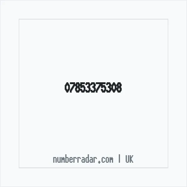 Reverse number check for +44 7853 375308 — who called me?