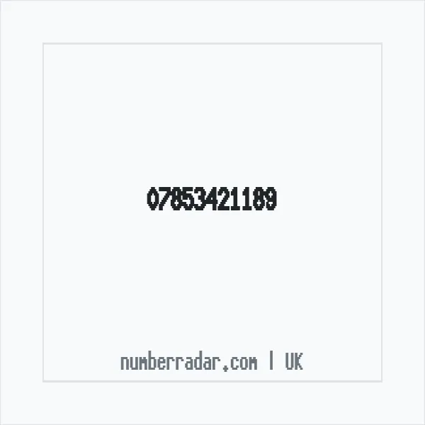 Reverse number check for +44 7853 421189 — who called me?
