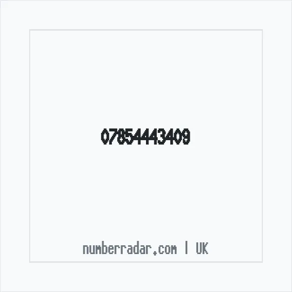 Reverse number check for +44 7854 443409 — who called me?